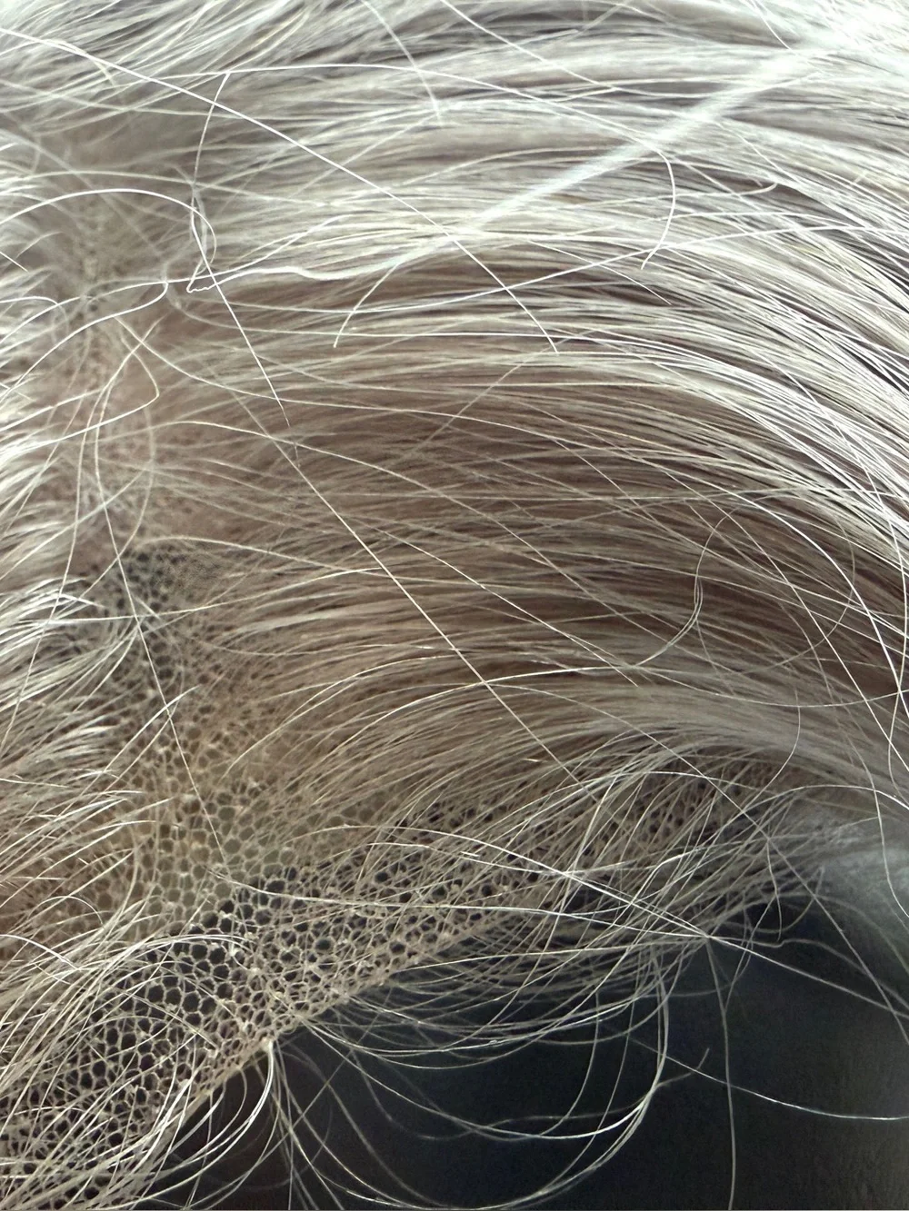 100% Virgin Human Hair Blended Blonde Shoulder-Length Women's Wig